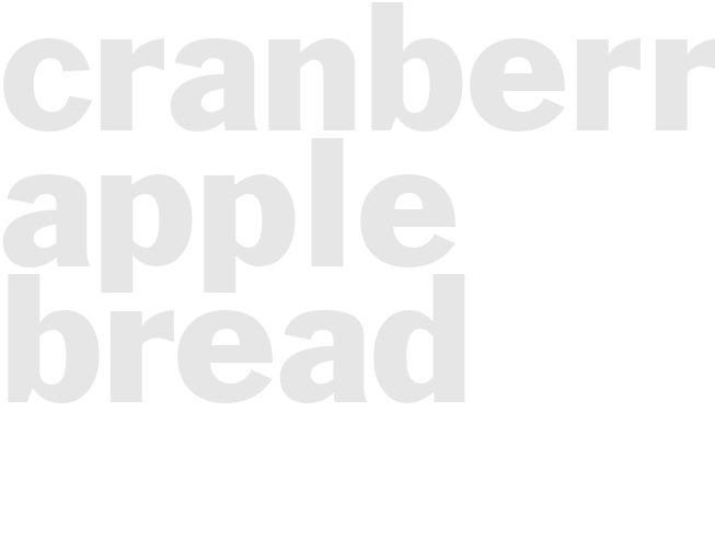 Cranberry Apple Bread