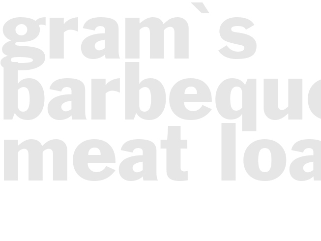 Gram's Barbequed Meat Loaf