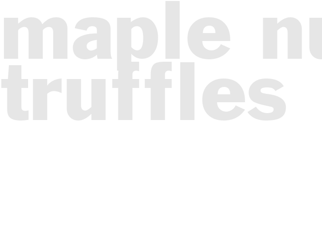 Maple Nut Truffles
