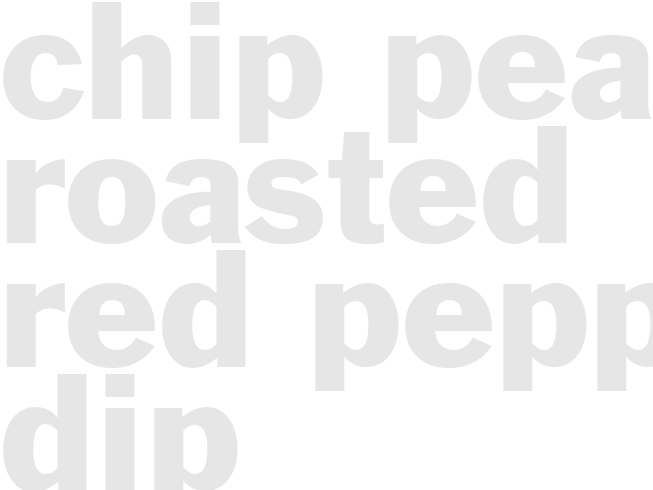 Chip Pea Roasted Red Pepper Dip