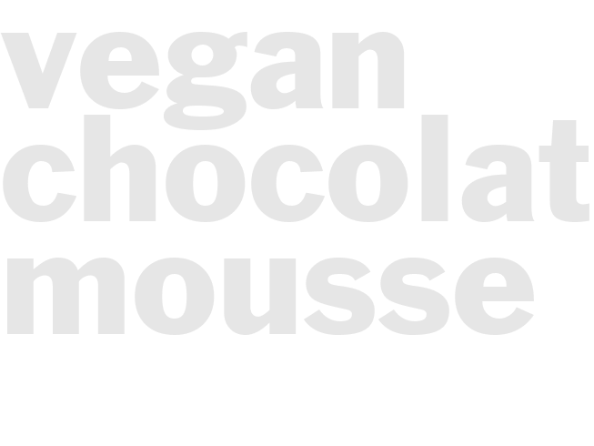 Vegan Chocolate Mousse 