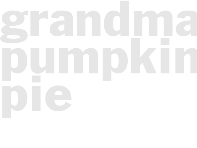 Grandma\'s Pumpkin Pie