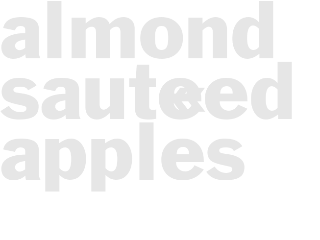 Almond Saut&eacute;ed Apples