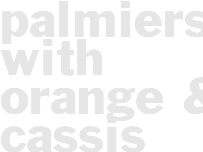 Palmiers With Orange & Cassis Liqueured Berries