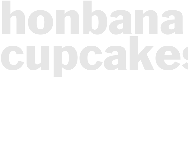 Honbana cupcakes