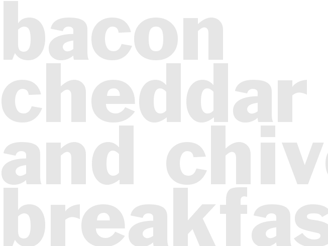 Bacon, Cheddar, and Chive Breakfast Roulade