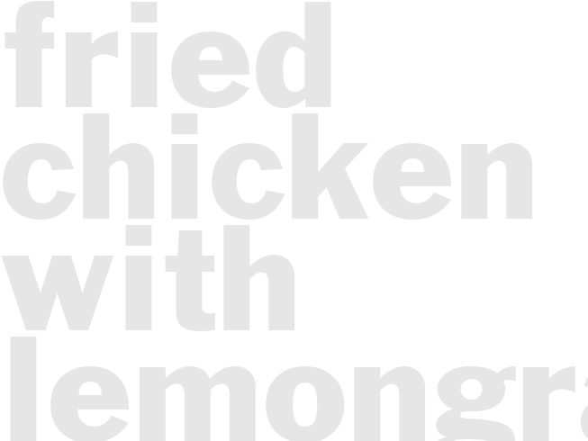 Fried Chicken with Lemongrass 