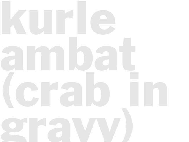 Kurle Ambat (Crab in Gravy) 