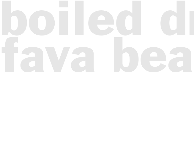 Boiled Dry Fava Beans