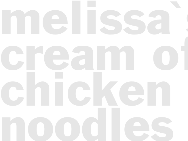 Melissa's Cream of Chicken Noodles