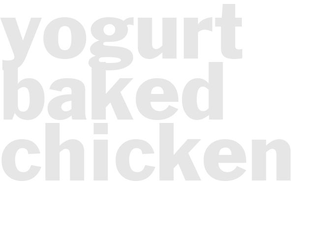 Yogurt Baked Chicken