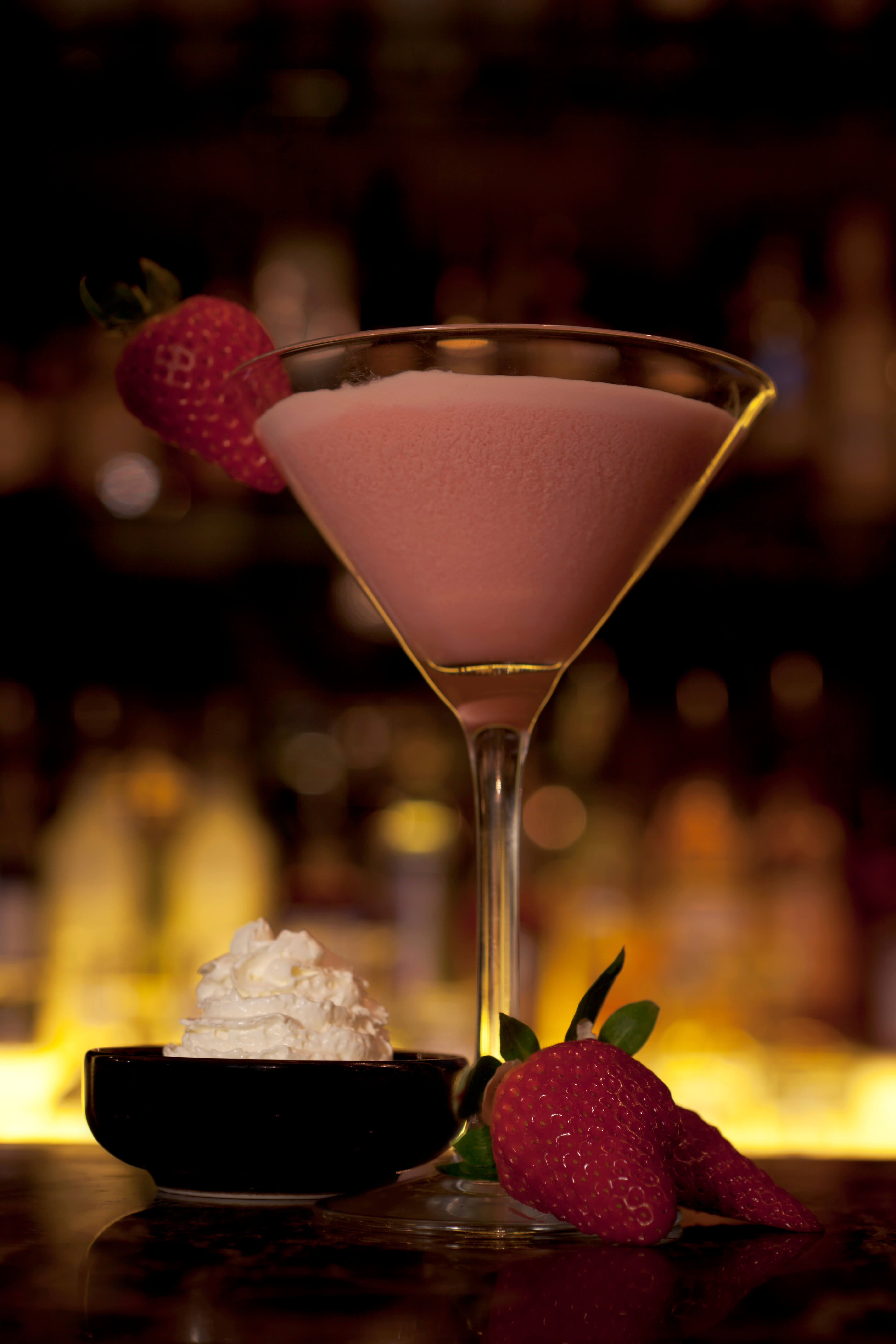 Strawberries & Cream cocktail
