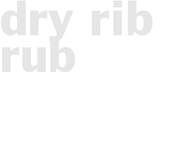 Dry Rib Rub