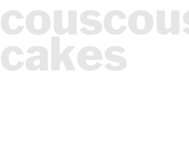 Couscous cakes