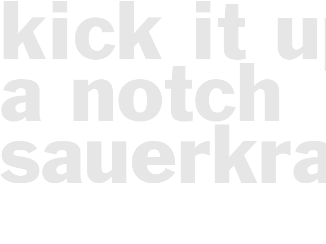 Kick It Up A Notch Sauerkraut