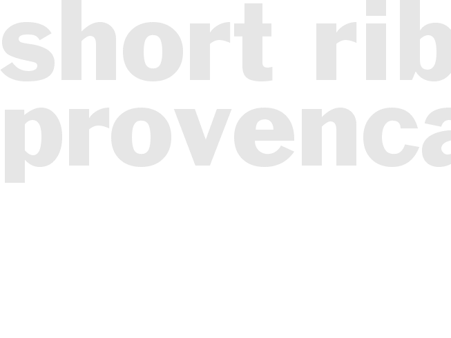 Short Ribs Provencale