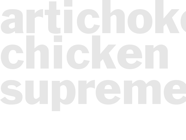 Artichoke Chicken Supreme