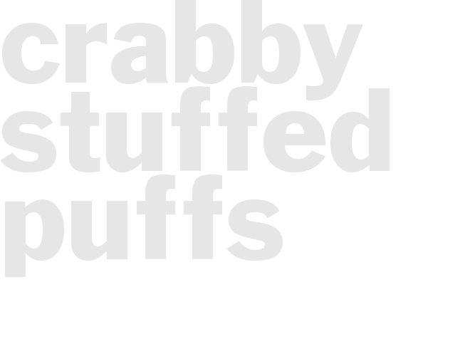 Crabby Stuffed Puffs