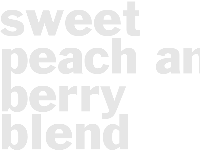 Sweet Peach and Berry Blend