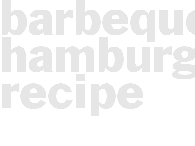 Barbequed Hamburger Recipe