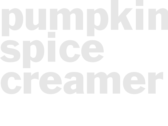 Pumpkin spice Creamer