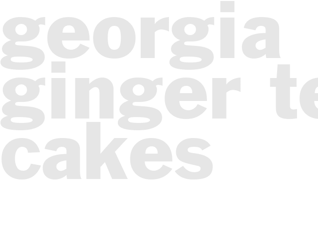 Georgia Ginger Tea Cakes