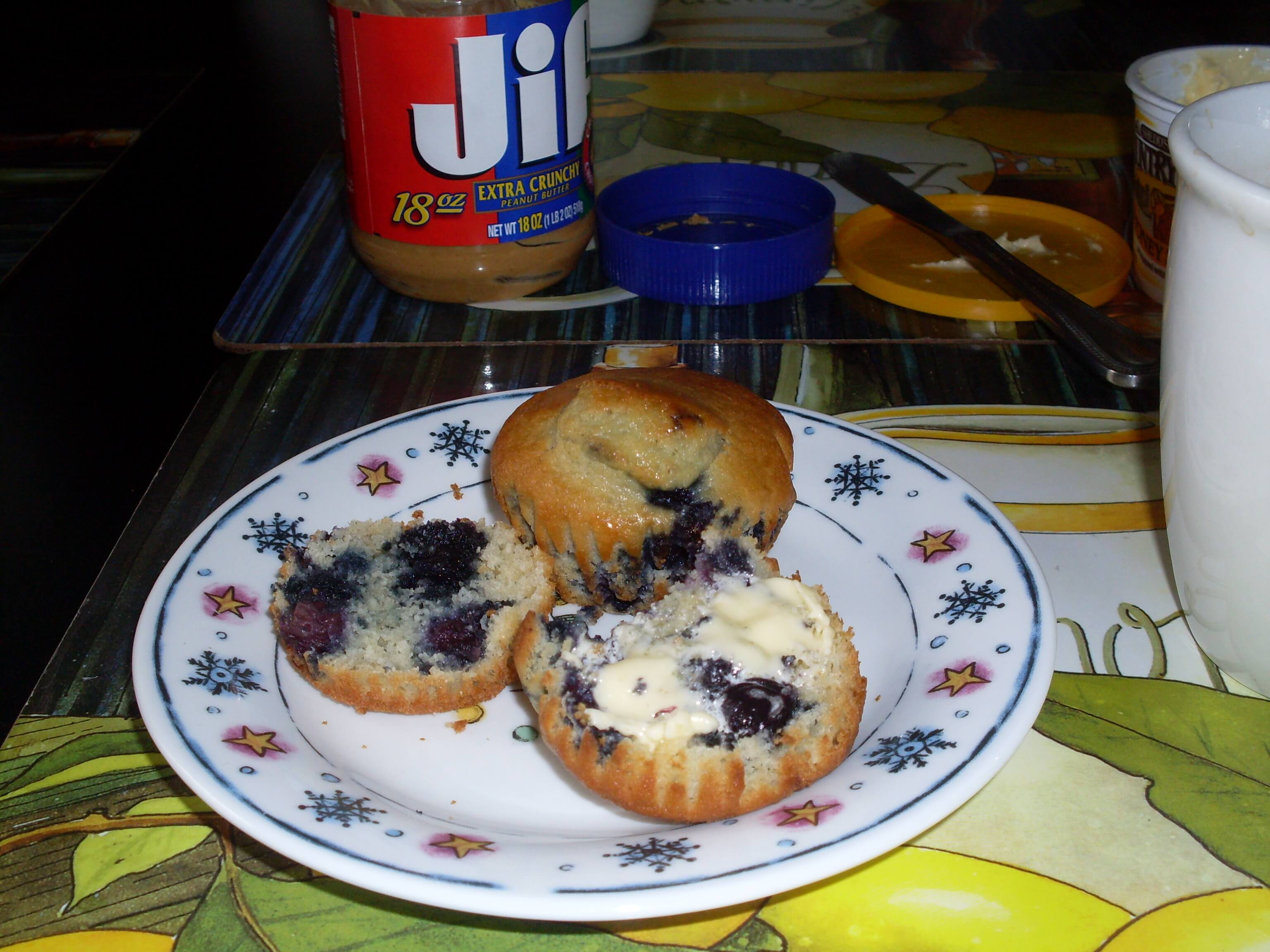 Blueberry Whole Wheat Muffins