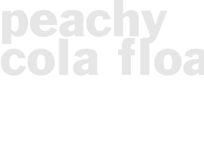 Peachy Cola Float