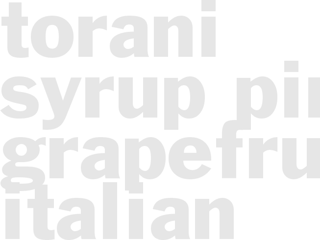 Torani syrup Pink Grapefruit Italian Soda