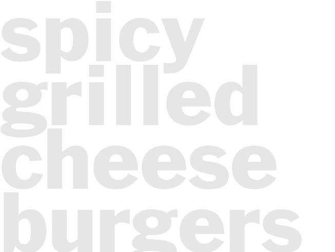 Spicy Grilled Cheese Burgers