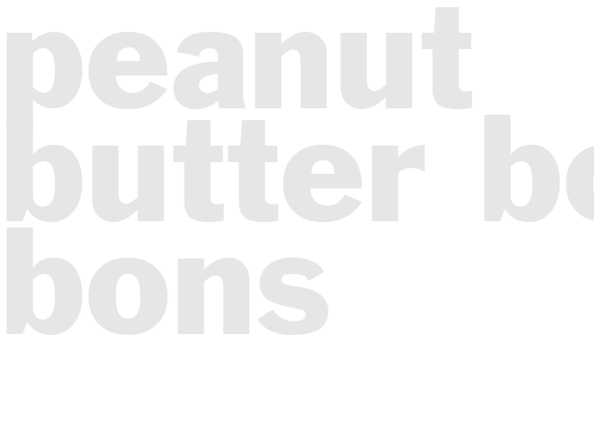 Peanut Butter Bon Bons