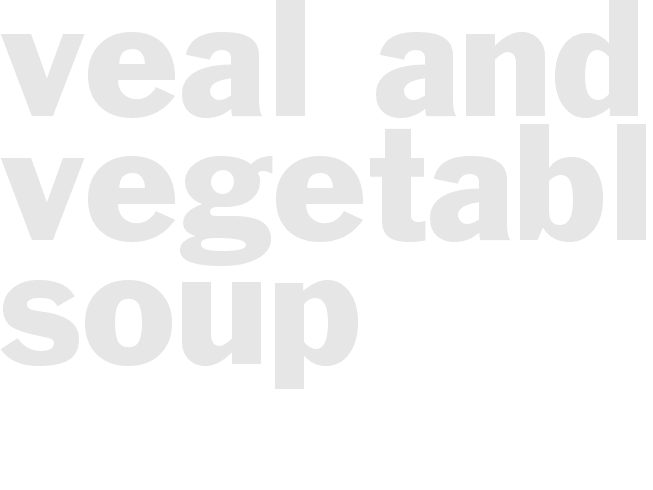 Veal and Vegetable Soup