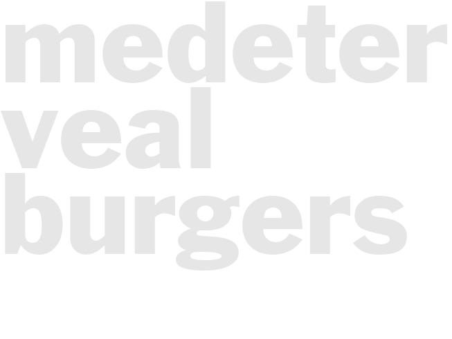 Medeterranean  Veal Burgers
