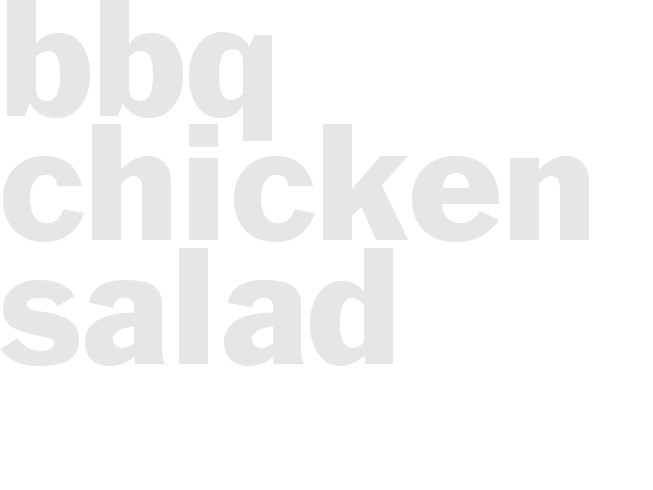 BBQ chicken Salad