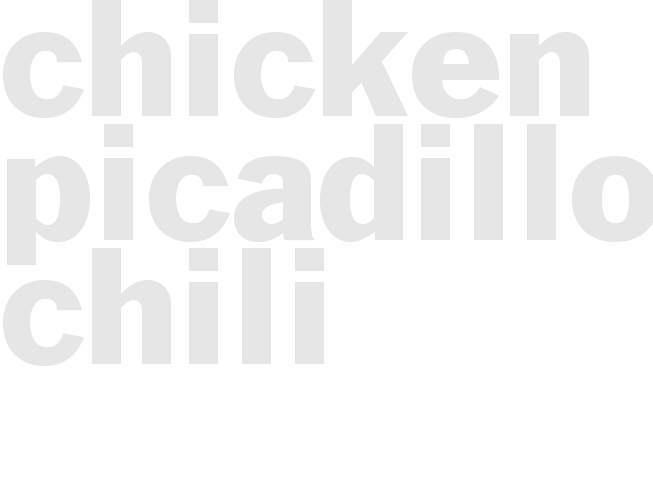 Chicken Picadillo Chili