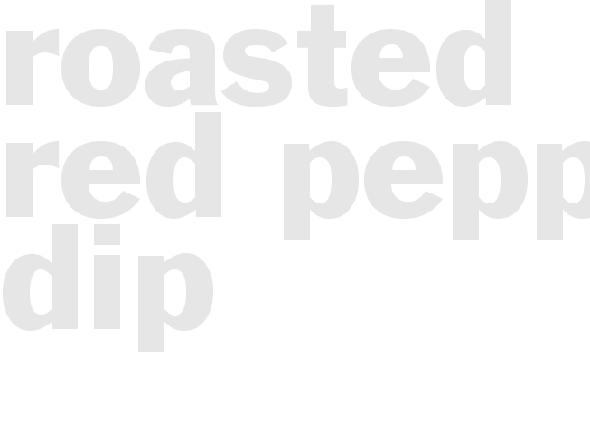 Roasted Red Pepper dip