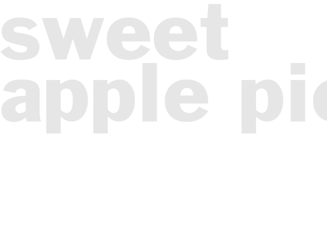 Sweet Apple Pie