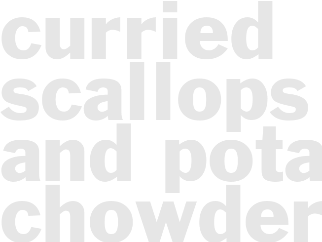 Curried Scallops and Potato Chowder