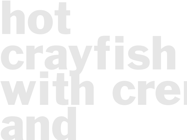 Hot Crayfish with Creme and Tortellini