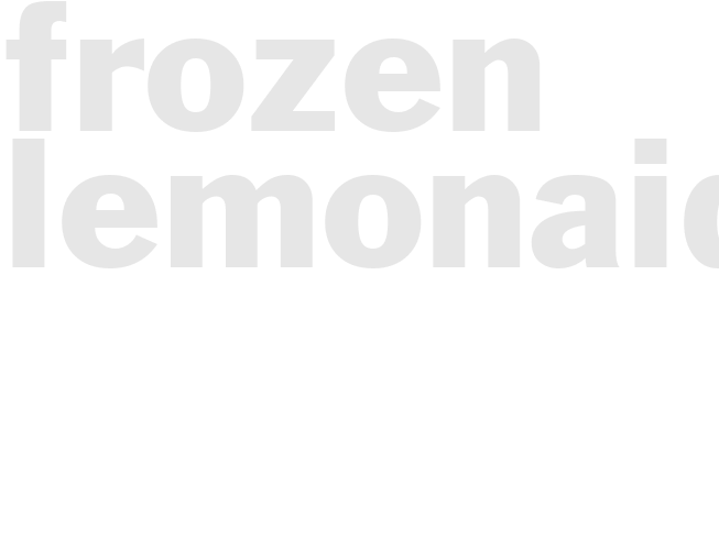 Frozen Lemonaid