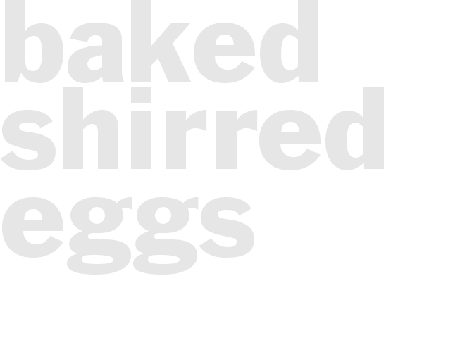 Baked Shirred Eggs