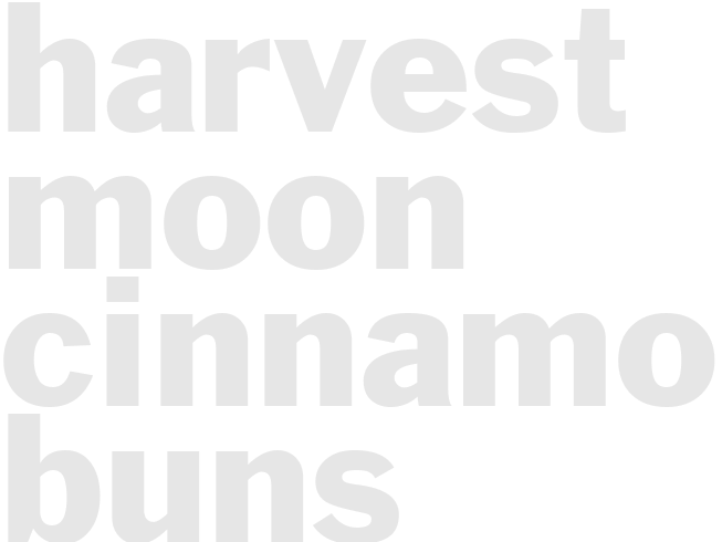 Harvest Moon Cinnamon Buns