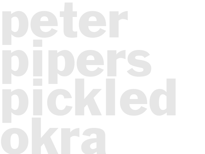 Peter Pipers Pickled Okra
