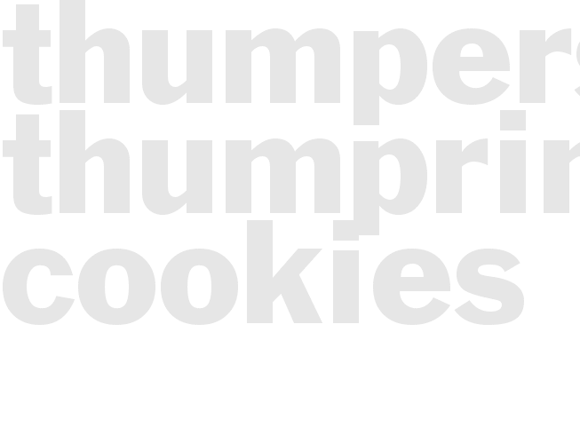 Thumpers Thumprint Cookies