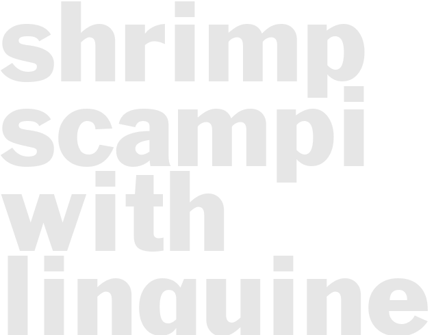 Shrimp Scampi with Linquine