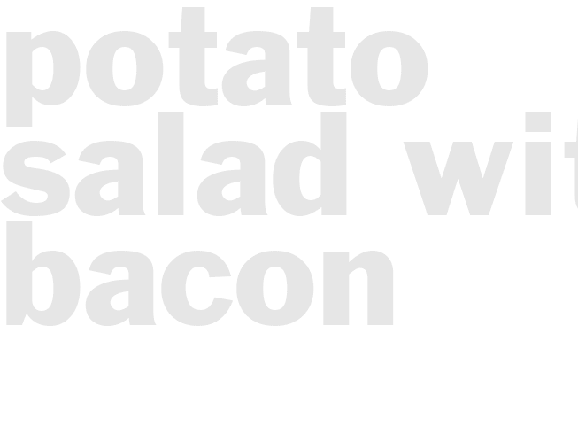 Potato Salad With Bacon
