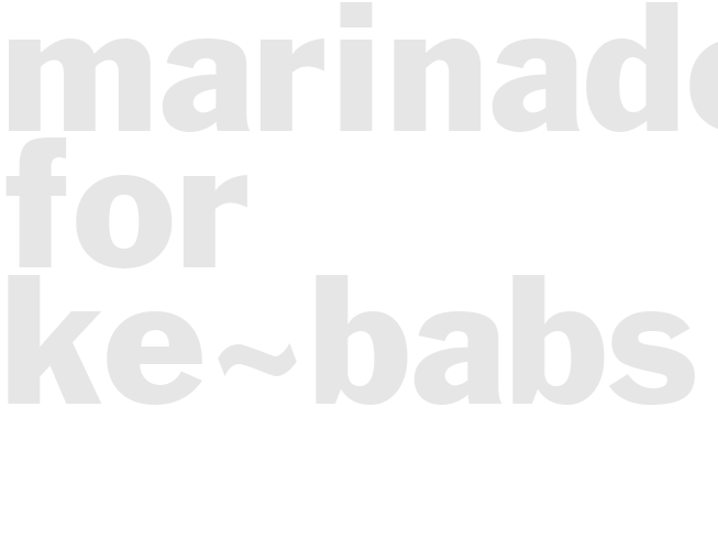 Marinade for Ke~Babs