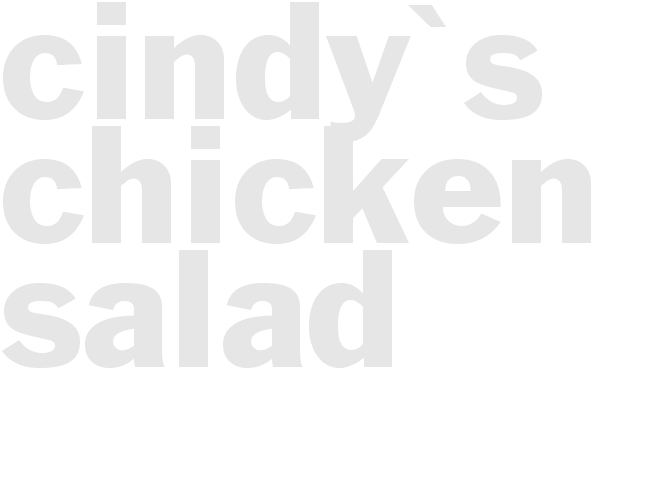 Cindy's Chicken Salad