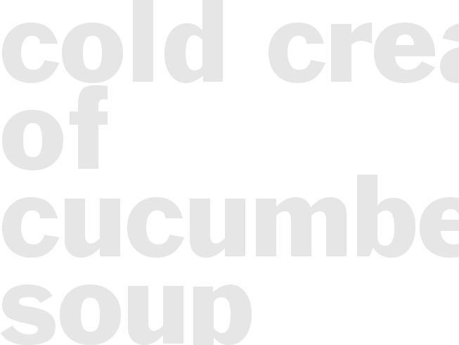 Cold Cream Of Cucumber Soup
