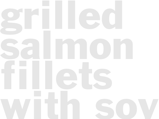 Grilled Salmon Fillets With Soy Honey And Wasabi Sauce